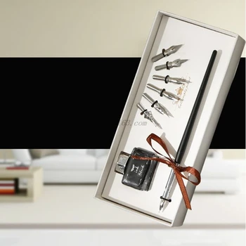 Vintage English Calligraphy Dip Pen Fountain with Ink Nibs Set Office Stationery
Vintage English Calligraphy Dip Pen Fountain with Ink Nibs Set Office Stationery