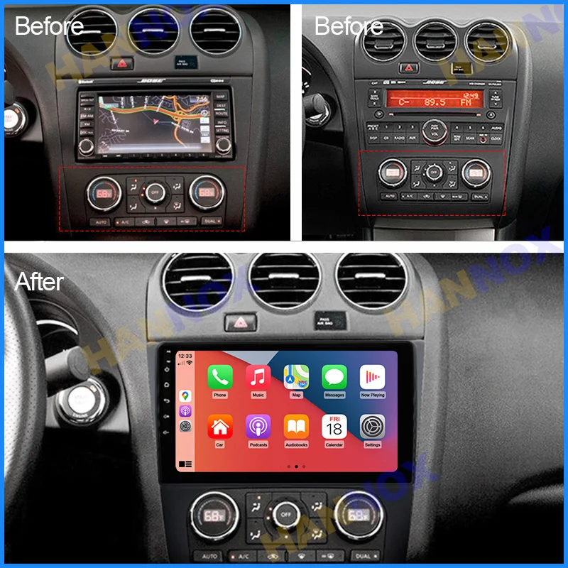 HANNOX Android Car Multimedia Dvd GPS Radio Player For Nissan Teana Altima 2008-2012 Navigation Auto Stereo SWC BT
HANNOX Android Car Multimedia Dvd GPS Radio Player For Nissan Teana Altima 2008-2012 Navigation Auto Stereo SWC BT