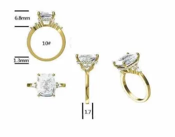 Starsgem 10K White Gold 8*10mm Radiant cut DEF moissanite ring VVS Moissanite Ring for UPS shipping
Starsgem 10K White Gold 8*10mm Radiant cut DEF moissanite ring VVS Moissanite Ring for UPS shipping