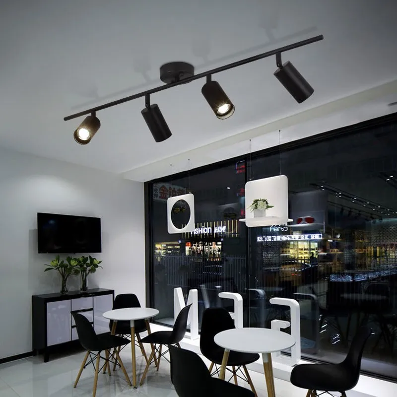 Modern Track Lighting Led Ceiling Lamp GU10 Spotlights Commercial Clothing Store Industrial BAR Coffee Shop Wall Sconces Home
Modern Track Lighting Led Ceiling Lamp GU10 Spotlights Commercial Clothing Store Industrial BAR Coffee Shop Wall Sconces Home