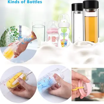 Bottle Cleaning Brush Set - 7 Pieces Bottle Cleaner for Washing Narrow Wine/Beer Bottles, Thermos, Bottle Newborn Feeding Tube,
Bottle Cleaning Brush Set - 7 Pieces Bottle Cleaner for Washing Narrow Wine/Beer Bottles, Thermos, Bottle Newborn Feeding Tube,