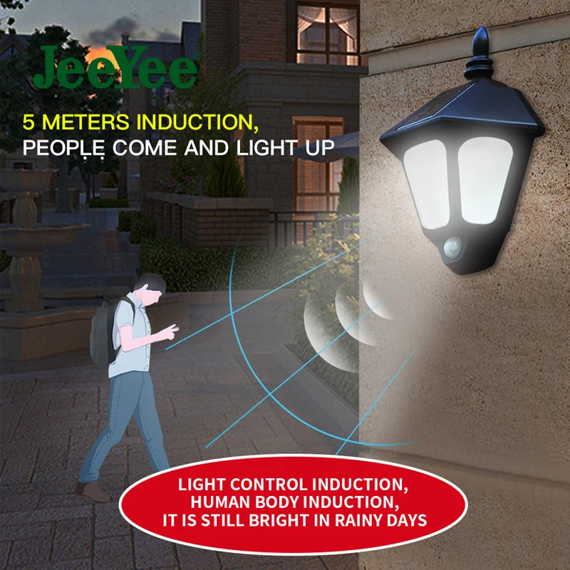 Solar Wall Lamp Infrared Motion Sensor Solar LED Light Outdoor Lighting Sunlight Powered Street Light For Garden Decoration 269
Solar Wall Lamp Infrared Motion Sensor Solar LED Light Outdoor Lighting Sunlight Powered Street Light For Garden Decoration 269