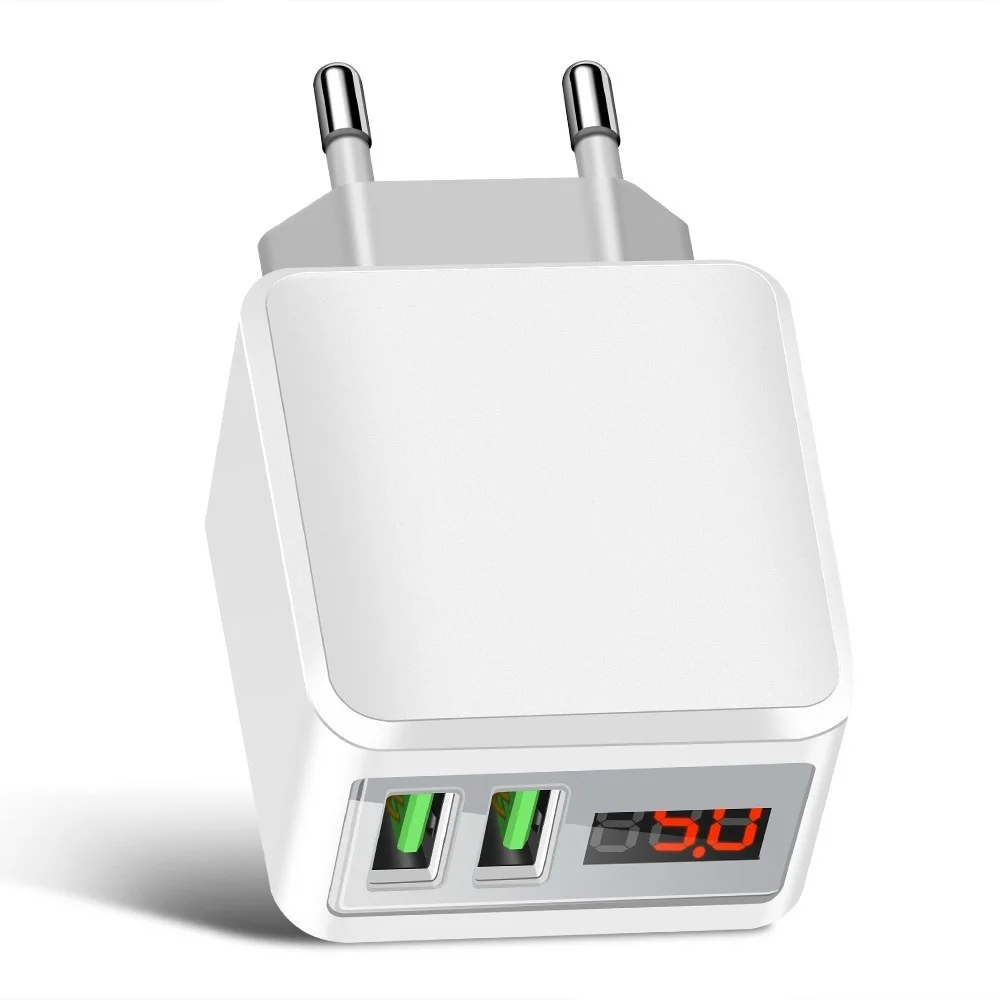 LED Display Universal Wall USB Charger Adapter for Mobile Phone 5V/3A US/EU Plug Fast Charger for Apple IPhone IPad Samsung
LED Display Universal Wall USB Charger Adapter for Mobile Phone 5V/3A US/EU Plug Fast Charger for Apple IPhone IPad Samsung
