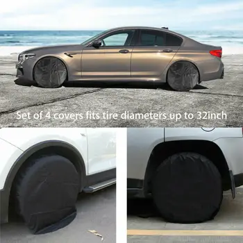 4 Pcs Set Waterproof Wheel Tire Covers Dustproof For RV Truck Car Camper Trailer 32inches Pratical Auto Protective Parts
4 Pcs Set Waterproof Wheel Tire Covers Dustproof For RV Truck Car Camper Trailer 32inches Pratical Auto Protective Parts