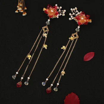 Vintage Hairpin Hanfu Headdress Step shake Tassel Ancient Style Hair accessories Han element Photo Ancient Decoration Ornaments
Vintage Hairpin Hanfu Headdress Step shake Tassel Ancient Style Hair accessories Han element Photo Ancient Decoration Ornaments