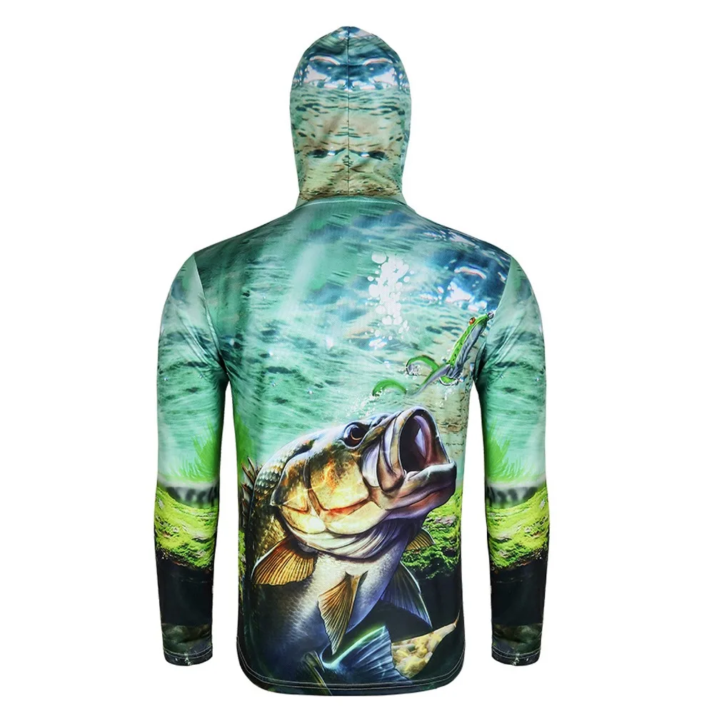 Ультралегкая одежда с капюшоном для рыбалки быстросохнущая Солнцезащитная
