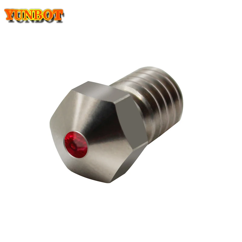 Titanium Alloy E3D Sapphire / Ruby Nozzle V6 1.75mm Nozzles 0.4mm High Temperature For PETG ABS PET PEEK NYLON 3D printer parts
Titanium Alloy E3D Sapphire / Ruby Nozzle V6 1.75mm Nozzles 0.4mm High Temperature For PETG ABS PET PEEK NYLON 3D printer parts