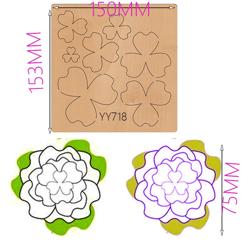 Decorative flower wooden dies Suitable for common die cutting machines on the marketLarge Die Cut, Bundle of FlowersYY718
Decorative flower wooden dies Suitable for common die cutting machines on the marketLarge Die Cut, Bundle of FlowersYY718