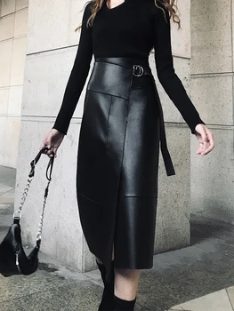 Women PU Leather Skirts 2020 Spring Autumn New Midi Skirt Adjustable Waist Skirt for Women Black Skirts Split Queen LT352S30
Women PU Leather Skirts 2020 Spring Autumn New Midi Skirt Adjustable Waist Skirt for Women Black Skirts Split Queen LT352S30
