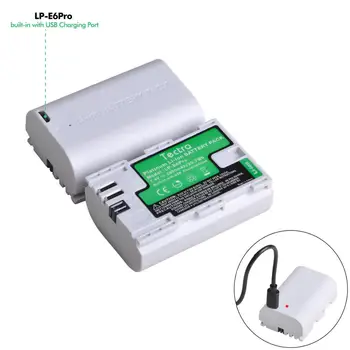 Tectra 2800mAh LP-E6 LPE6 LP-E6N Camera Battery with USB Charging Port for Canon EOS 5DS 5D Mark II III 6D 7D 60D 60Da 70D
Tectra 2800mAh LP-E6 LPE6 LP-E6N Camera Battery with USB Charging Port for Canon EOS 5DS 5D Mark II III 6D 7D 60D 60Da 70D