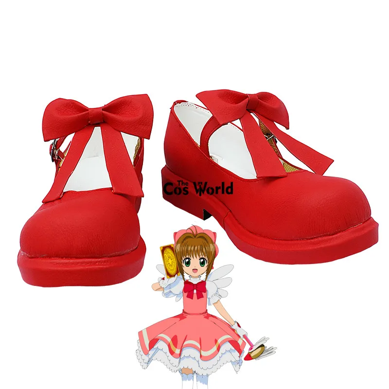 Фото Плоская обувь для косплея Cardcaptor Sakura Kinomoto Lolita | Тематическая одежда и униформа