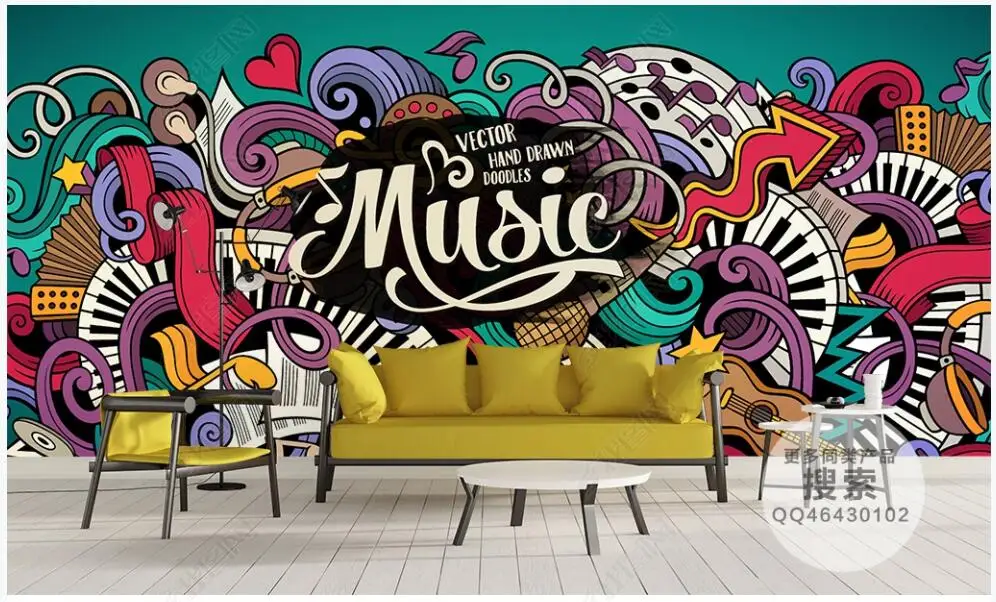 Custom mural on the wall 3d photo wallpaper Color graffiti modern music home decor living room wallpaper for walls 3 d in rolls
Custom mural on the wall 3d photo wallpaper Color graffiti modern music home decor living room wallpaper for walls 3 d in rolls