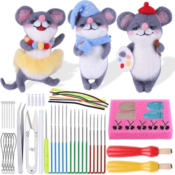 LMDZ Needle Felting Kit Doll Making Felting Tool Wool Felting Kit for Beginners Felting Supplies Felting Craft with Instructions
LMDZ Needle Felting Kit Doll Making Felting Tool Wool Felting Kit for Beginners Felting Supplies Felting Craft with Instructions