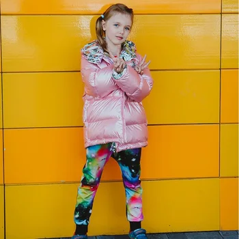 Winter Down Jacket For Girls Warm Hooded Children Coat 90% Duck Down Double-sided Reflective Jackets Coats For Boys Kids Parkas
Winter Down Jacket For Girls Warm Hooded Children Coat 90% Duck Down Double-sided Reflective Jackets Coats For Boys Kids Parkas