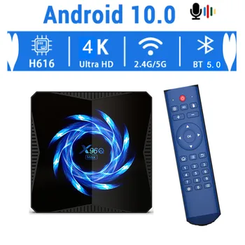 

NEW X96Q MAX Smart TV Box Android 10.0 4GB RAM 32/64GB ROM Allwinner H616 2.4G/5.0G WiFi BT5.0 4K HDR Media Player Set Top Box