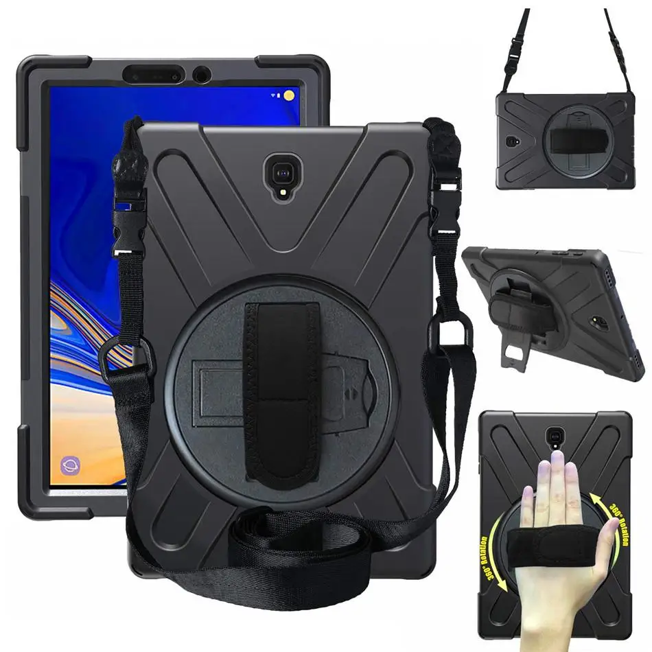 

Case for Samsung Galaxy Tab S4 10.5 SM T830 T835 T837 tablet Kids skin Safe Shockproof Armor hard cover+ Hand Strap & Neck Strap