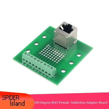 8P8C 180 Degree DIY Rj45 Female Connector Plug to Shielded Terminal Block Solderless Adapter for PCB
8P8C 180 Degree DIY Rj45 Female Connector Plug to Shielded Terminal Block Solderless Adapter for PCB