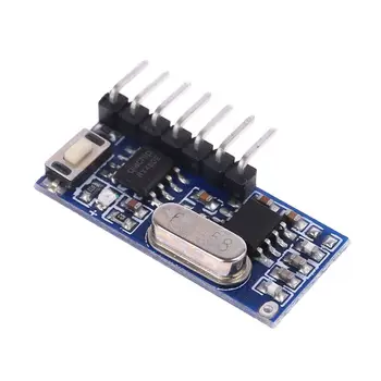 433 MHz RF Code Learning Receiver Module 1527 Wireless Decoder 4 Output Channel For Remote Control 40JE 
433 MHz RF Code Learning Receiver Module 1527 Wireless Decoder 4 Output Channel For Remote Control 40JE