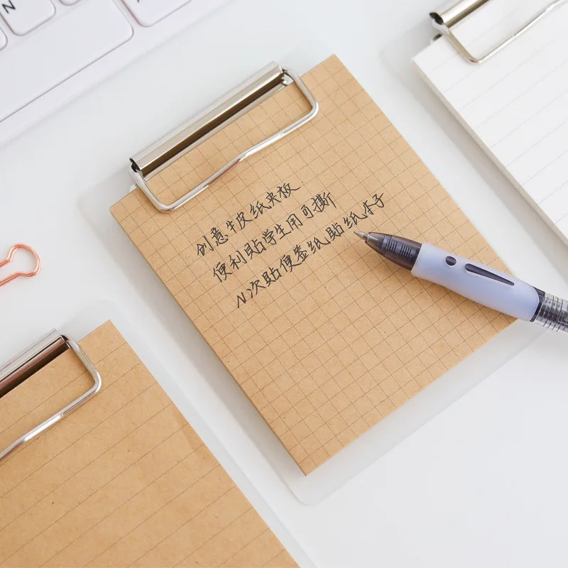 Clip Board Fashion Notebook Horizontal Grid Little Book Hardfacing Tearable Note Book Notebook Pockets Notebook for Student
Clip Board Fashion Notebook Horizontal Grid Little Book Hardfacing Tearable Note Book Notebook Pockets Notebook for Student