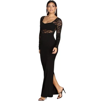 2020 Womens Dresses Femme Maxi Dress Long Sleeve V-neck Lace Dress Solid Color Sexy Dress Night Clubwear Open Frok Bodycon Dress
2020 Womens Dresses Femme Maxi Dress Long Sleeve V-neck Lace Dress Solid Color Sexy Dress Night Clubwear Open Frok Bodycon Dress