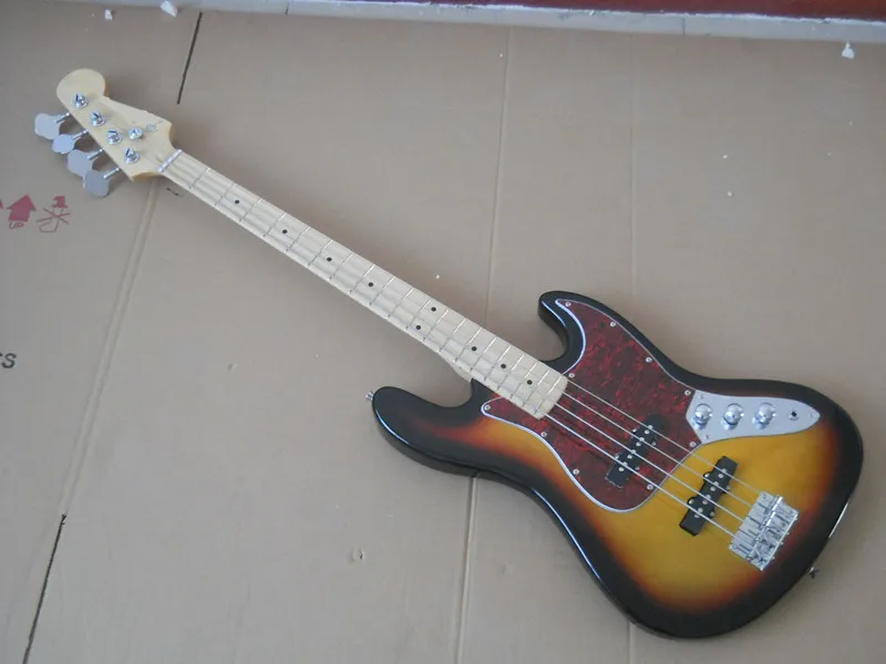 Electric Bass guitar 4 strings sunburst vintage body with Chrome Hardwares red pearl pickguard.Paypal available!Bs-27
Electric Bass guitar 4 strings sunburst vintage body with Chrome Hardwares red pearl pickguard.Paypal available!Bs-27