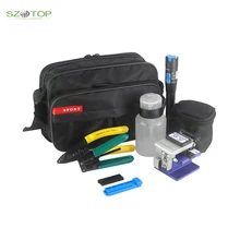 Hot melt 15 In 1 Fiber Optic FTTH Tool Kit with Fiber Cleaver and 5KM Visual Fault Locator, CFS-2 Fiber Stripper and OPM
Hot melt 15 In 1 Fiber Optic FTTH Tool Kit with Fiber Cleaver and 5KM Visual Fault Locator, CFS-2 Fiber Stripper and OPM