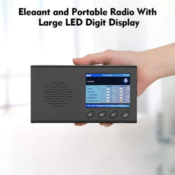 Digital DAB&FM Radio with BT Portable and Rechargeable Wireless Radio with Stereo Speaker Sound System LCD Display Backlight
Digital DAB&FM Radio with BT Portable and Rechargeable Wireless Radio with Stereo Speaker Sound System LCD Display Backlight