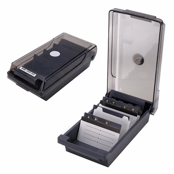 1PC Black Index Record Box with A-Z Guide Cards Set Large Capacity of 500 Cards 4 Dividers Support Plates Holder 20*10*6.5 cm
1PC Black Index Record Box with A-Z Guide Cards Set Large Capacity of 500 Cards 4 Dividers Support Plates Holder 20*10*6.5 cm