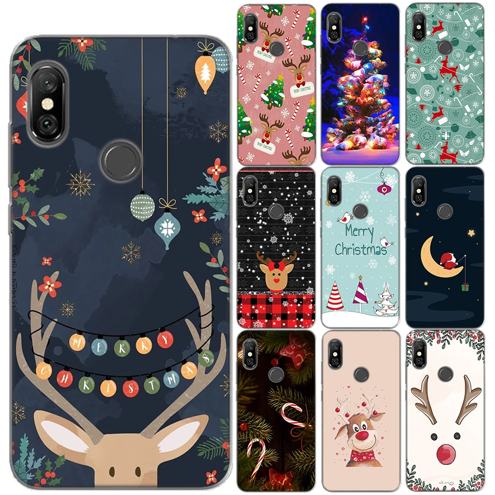 Чехол из ТПУ Для Xiaomi Mi A1 A2 8 Pro Lite 9 9T 5X 6X чехол с Рождеством для Redmi K20 PRO 7 7A 5 5A 6 Note 4 4X