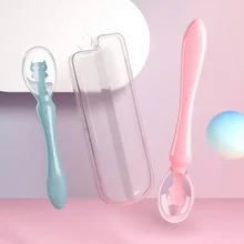 Newborn Baby Spoon Infant Feeding Tools Silicone Soft Temperature Sensing Spoon Children Tableware Training Spoon
Newborn Baby Spoon Infant Feeding Tools Silicone Soft Temperature Sensing Spoon Children Tableware Training Spoon