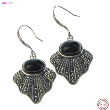 BOCAI s925 sterling silver ear drop for women Women's new exaggerated atmosphere fashion inlaid Marseille thai silver Earrings
BOCAI s925 sterling silver ear drop for women Women's new exaggerated atmosphere fashion inlaid Marseille thai silver Earrings