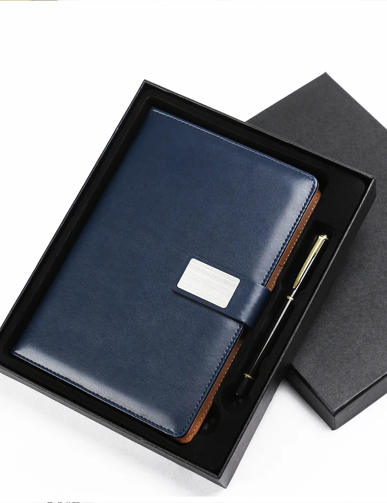 gift box creative business stationery gift pu notebook set