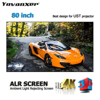 80 inch Ambient Light Rejecting ALR Projection Screens Ultra-thin border Frame Specialize for Kinds of Laser UST projectors
80 inch Ambient Light Rejecting ALR Projection Screens Ultra-thin border Frame Specialize for Kinds of Laser UST projectors
