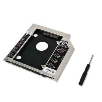 HDD Caddy 2nd SATA 2.5" Hard Disk Drive SSD 9.5mm Enclosure for Apple Macbook Pro Air A1278 A1286 A1297 DVD CD ROM Bay
HDD Caddy 2nd SATA 2.5" Hard Disk Drive SSD 9.5mm Enclosure for Apple Macbook Pro Air A1278 A1286 A1297 DVD CD ROM Bay