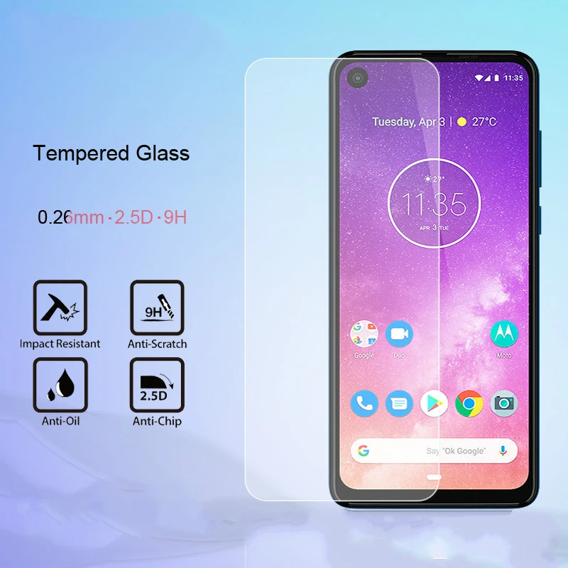 

Tempered Glass for Motorola Moto One Vision Protective Film for Moto E6 G7 Power G4 Plus One Vision X4 Z4 Screen Protector