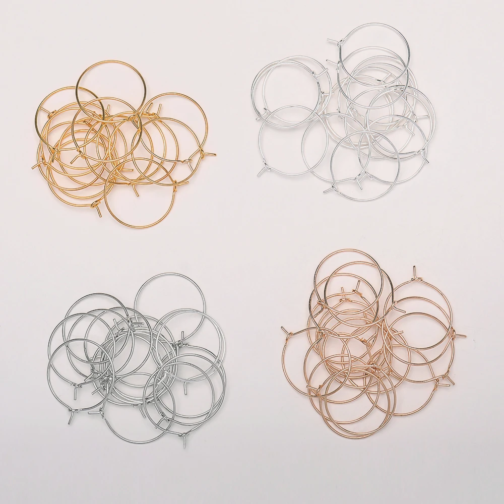 50pcs/lot 20 25 30 35 mm Silver KC Gold Hoops Earrings Big Circle Ear Wire Hoops Earrings Wires For DIY Jewelry Making Supplies
50pcs/lot 20 25 30 35 mm Silver KC Gold Hoops Earrings Big Circle Ear Wire Hoops Earrings Wires For DIY Jewelry Making Supplies
