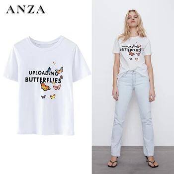 ZA Women Summer Harajuku T-shirt Cartoon Printed Short Sleeve Loose Top Femme Casual Oversize T-shirt
ZA Women Summer Harajuku T-shirt Cartoon Printed Short Sleeve Loose Top Femme Casual Oversize T-shirt
