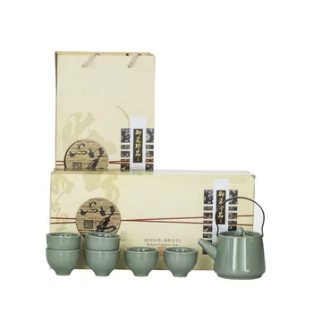 Dehua characteristic teaware of teaware of teapot and Geyao with classic crack Kungfu business gift set customization
Dehua characteristic teaware of teaware of teapot and Geyao with classic crack Kungfu business gift set customization
