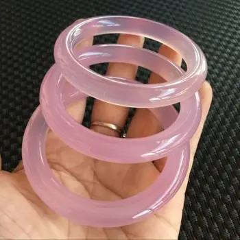 Natural agate chalcedony light purple 54-64mm bracelet elegant princess jewelry best gift
Natural agate chalcedony light purple 54-64mm bracelet elegant princess jewelry best gift