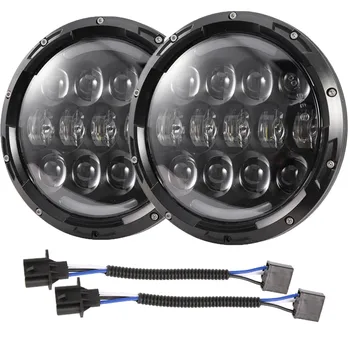 105W 7" Round LED Headlights White DRL / Amber Turn signal For Hummer H1 H2 H3 LED Projector DRL 7 inch Headlamp Lada niva 4x4 
105W 7" Round LED Headlights White DRL / Amber Turn signal For Hummer H1 H2 H3 LED Projector DRL 7 inch Headlamp Lada niva 4x4