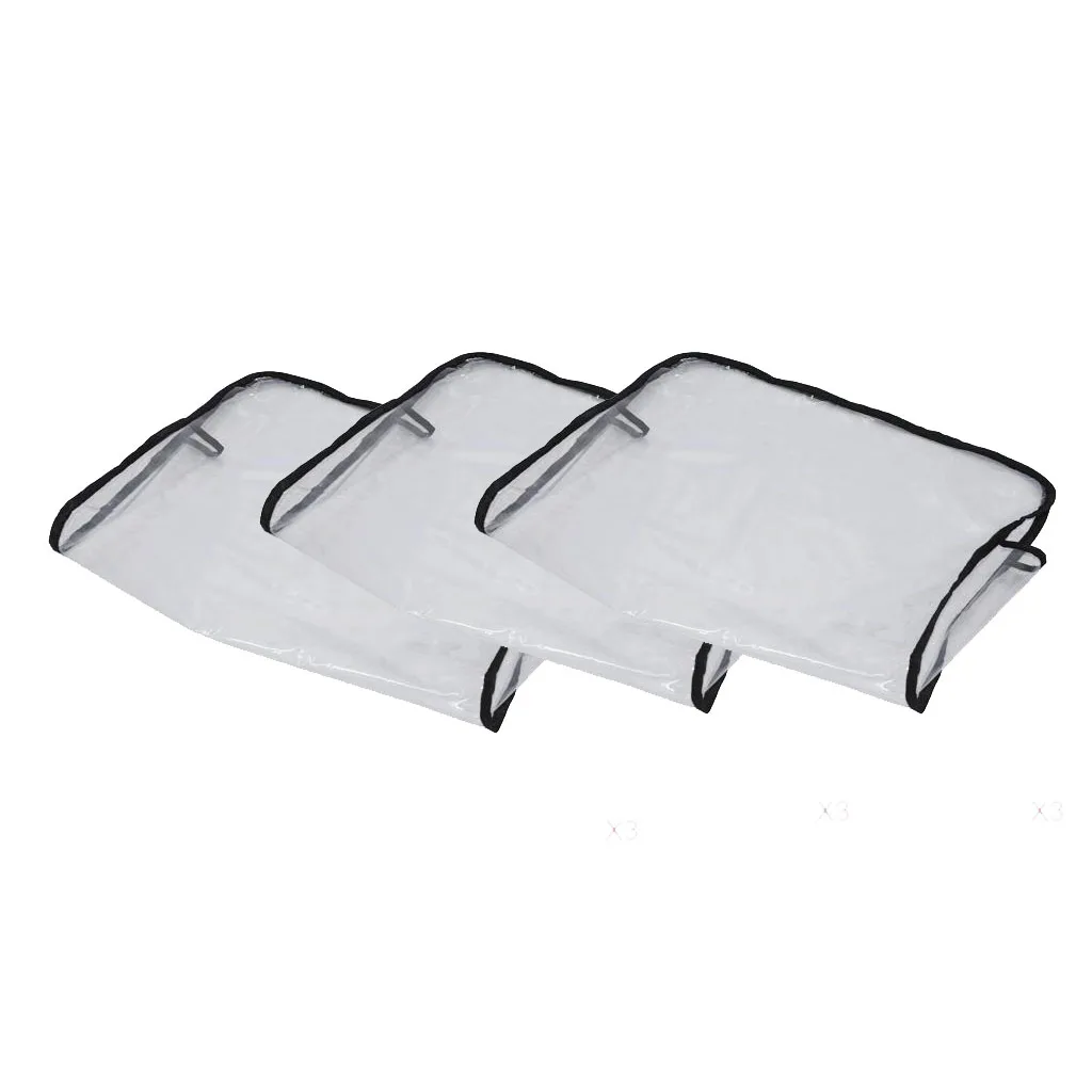 3pcs Plastic Cover For Back Of Chair In Hairdressing Hair Salons
