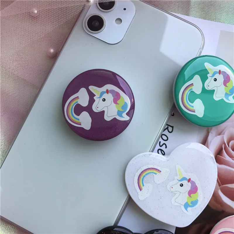 Epoxy cute unicorn pattern phone holder foldable expanding customized Logo mobile phone stand
Epoxy cute unicorn pattern phone holder foldable expanding customized Logo mobile phone stand