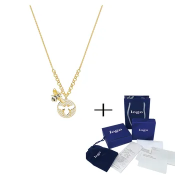 Fashion SWA new jewelry cute LISABEL bee crystal female necklace clavicle chain suitable for girlfriend souvenir gifts
Fashion SWA new jewelry cute LISABEL bee crystal female necklace clavicle chain suitable for girlfriend souvenir gifts