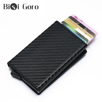 BISI GORO Anti Rfid Card Holder Coin Purse Men And Women Change Purse Leather Money Bag Small Magnet Carbon Fiber Wallet Purse
BISI GORO Anti Rfid Card Holder Coin Purse Men And Women Change Purse Leather Money Bag Small Magnet Carbon Fiber Wallet Purse