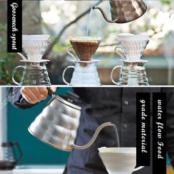 Stainless Steel Coffee Drip Gooseneck Kettle Pot Teapot Kettle Tea Maker Coffee Grinder Bottle Kitchen Coffeeware Supply 1L/1.2L
Stainless Steel Coffee Drip Gooseneck Kettle Pot Teapot Kettle Tea Maker Coffee Grinder Bottle Kitchen Coffeeware Supply 1L/1.2L