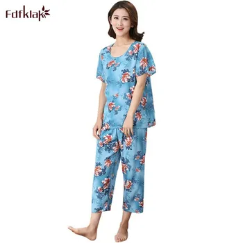2020 New Cotton Linen Printed Pajamas Two-piece Women's Summer Plus Size Loose Sleepwear Pijama Middle-aged Mother Pyjamas Set
2020 New Cotton Linen Printed Pajamas Two-piece Women's Summer Plus Size Loose Sleepwear Pijama Middle-aged Mother Pyjamas Set