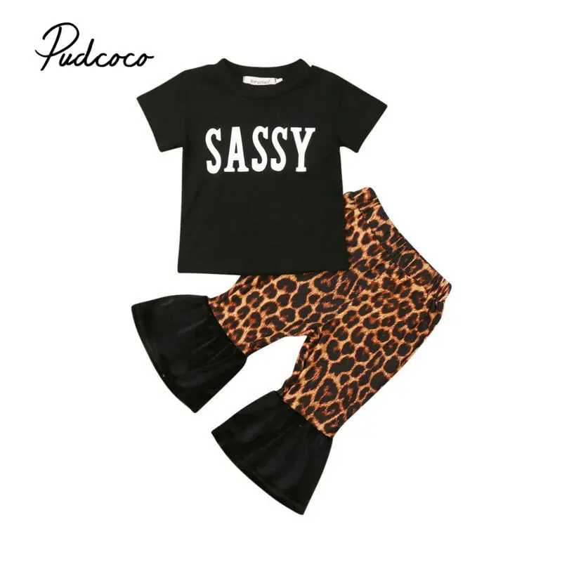 pudcoco Fashion 2 pieces Short Sleeve Letter T-shirt Top and Flare Pants Leopard Print Set For Toddler Girl Autumn Clothing
pudcoco Fashion 2 pieces Short Sleeve Letter T-shirt Top and Flare Pants Leopard Print Set For Toddler Girl Autumn Clothing