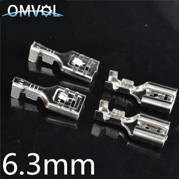 50PCS 6.3mm Crimp Terminal Connector
50PCS 6.3mm Crimp Terminal Connector