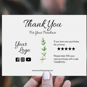 Personalize Customer Thank You Note, Package Insert Card Minimal Floral Thank You Card For Your Business
Personalize Customer Thank You Note, Package Insert Card Minimal Floral Thank You Card For Your Business