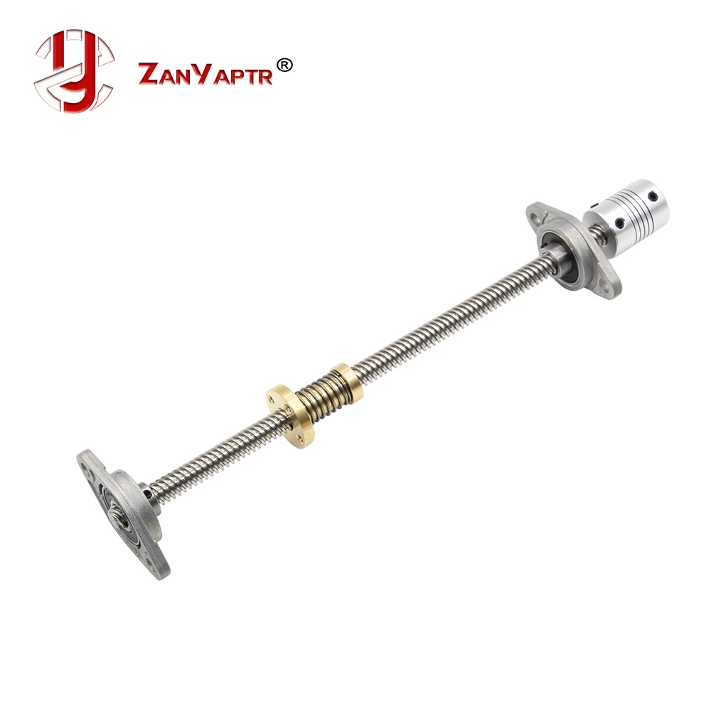 T8 Lead screw Trapezoidal 300mm 8mm + Anti-Backlash Nut + KFL08 bearing Bracket +Flexible Coupling For 3D printer &CNC
T8 Lead screw Trapezoidal 300mm 8mm + Anti-Backlash Nut + KFL08 bearing Bracket +Flexible Coupling For 3D printer &CNC